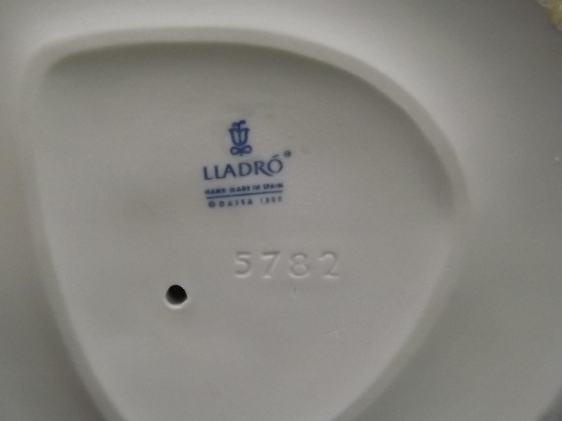 Vintage Lladro "My Chores" Figurine: Girl Ironing Doll Clothes, #5782 (With Box)