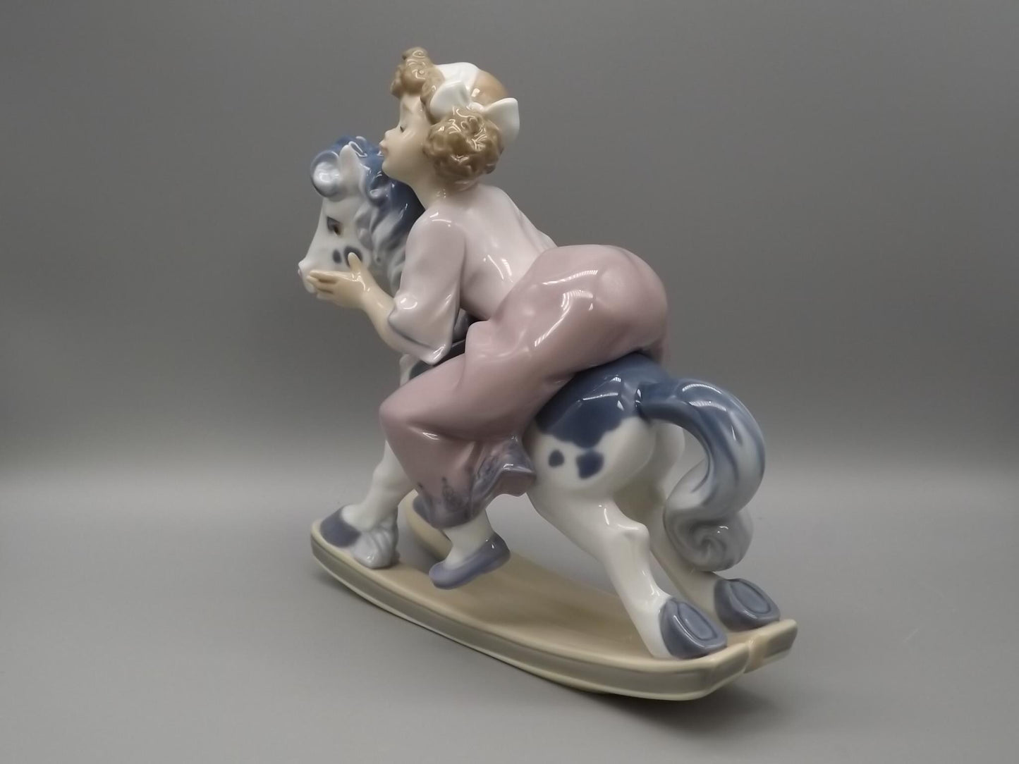 Vintage Lladro "Faithful Steed" Figurine #5769 - Girl on Rocking Horse with Original Box