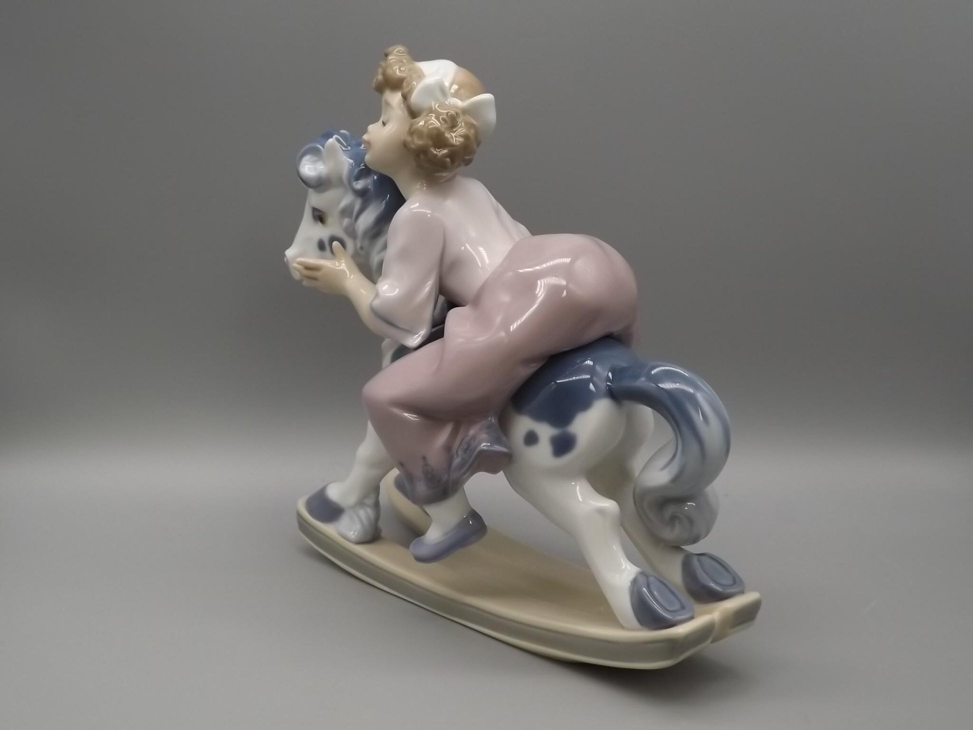 Vintage Lladro "Faithful Steed" Figurine #5769 - Girl on Rocking Horse with Original Box