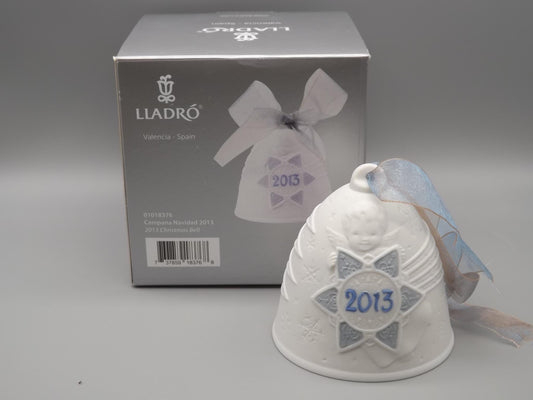 Vintage Lladro Christmas ornament bell Figurine #18376 with Box.