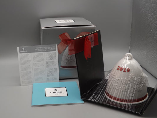 Vintage Lladro Christmas ornament bell Figurine #18448 with Box.