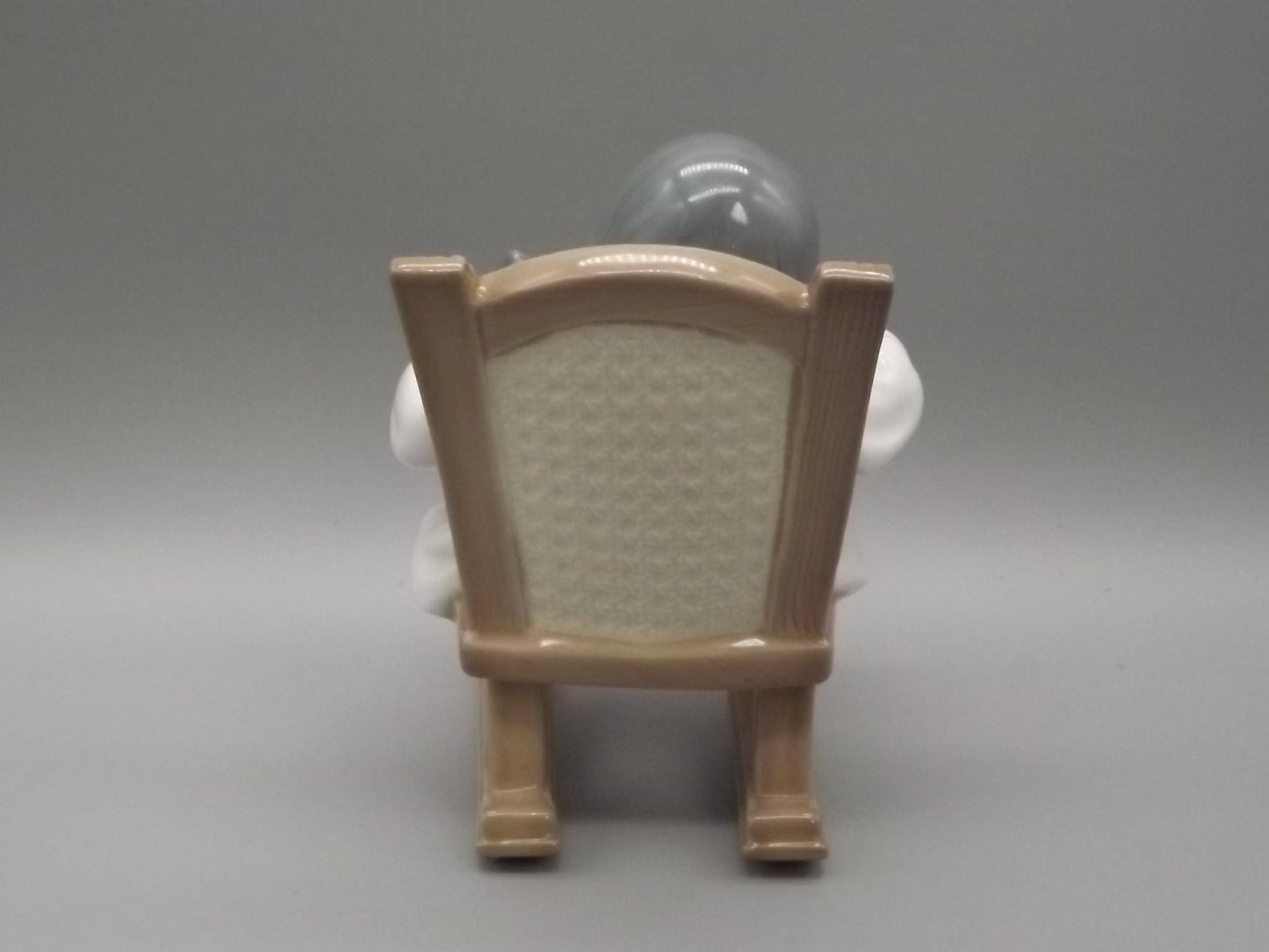 Vintage Lladro "Naptime" Figurine #5448 - Girl with Doll in Rocking Chair (1987, with Box)