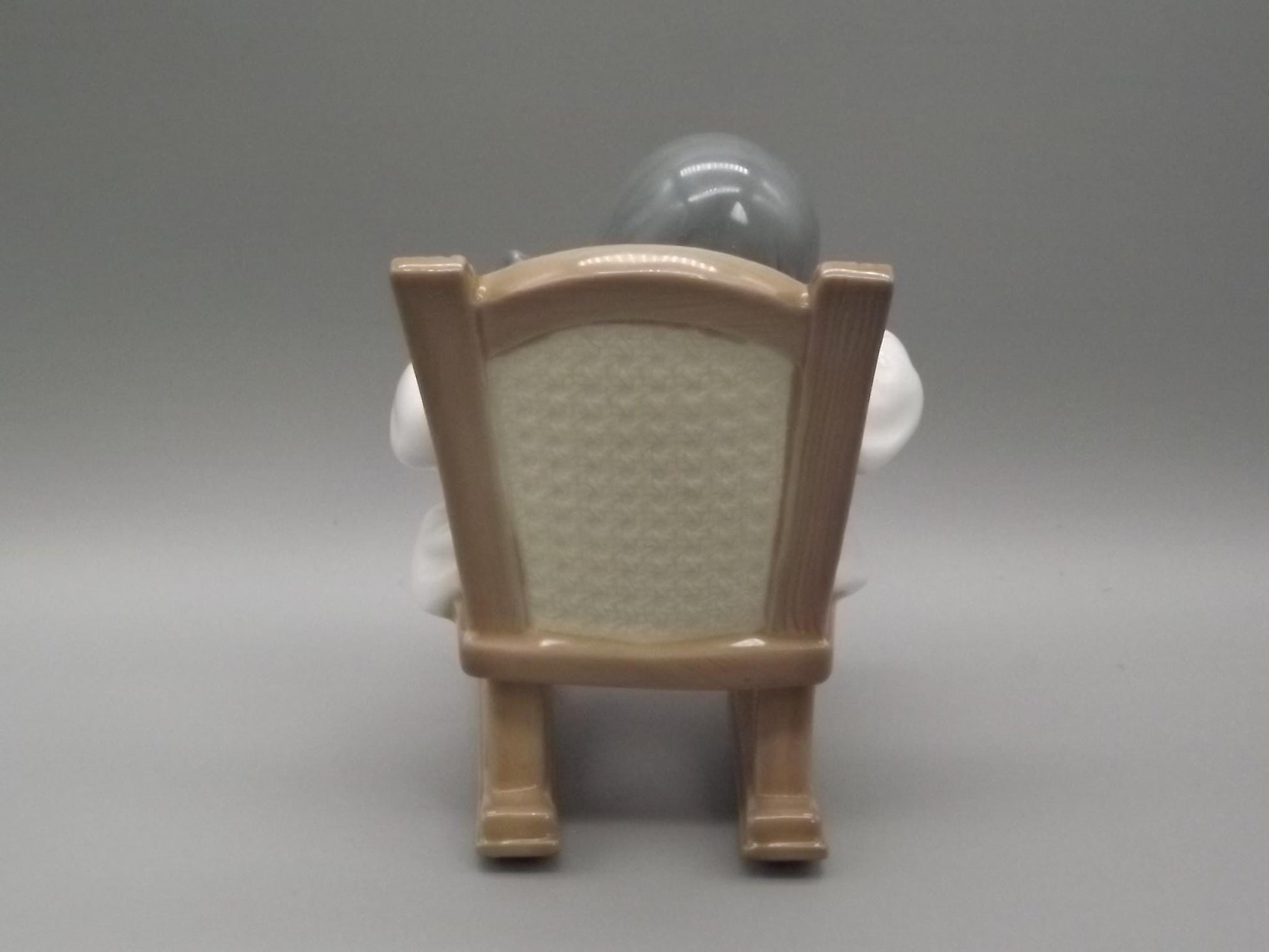 Vintage Lladro "Naptime" Figurine #5448 - Girl with Doll in Rocking Chair (1987, with Box)