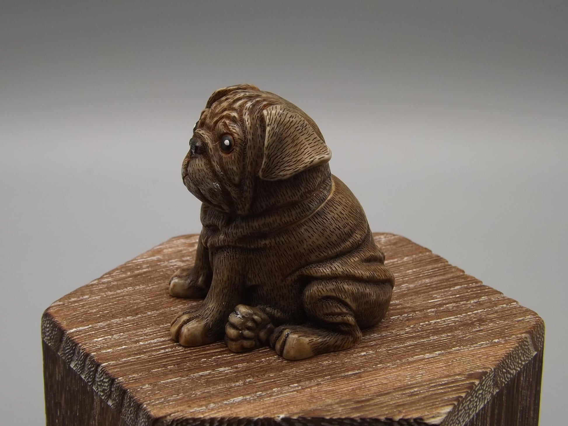 Harmony Kingdom Pot Bellys "Blackie" Pug Figurine