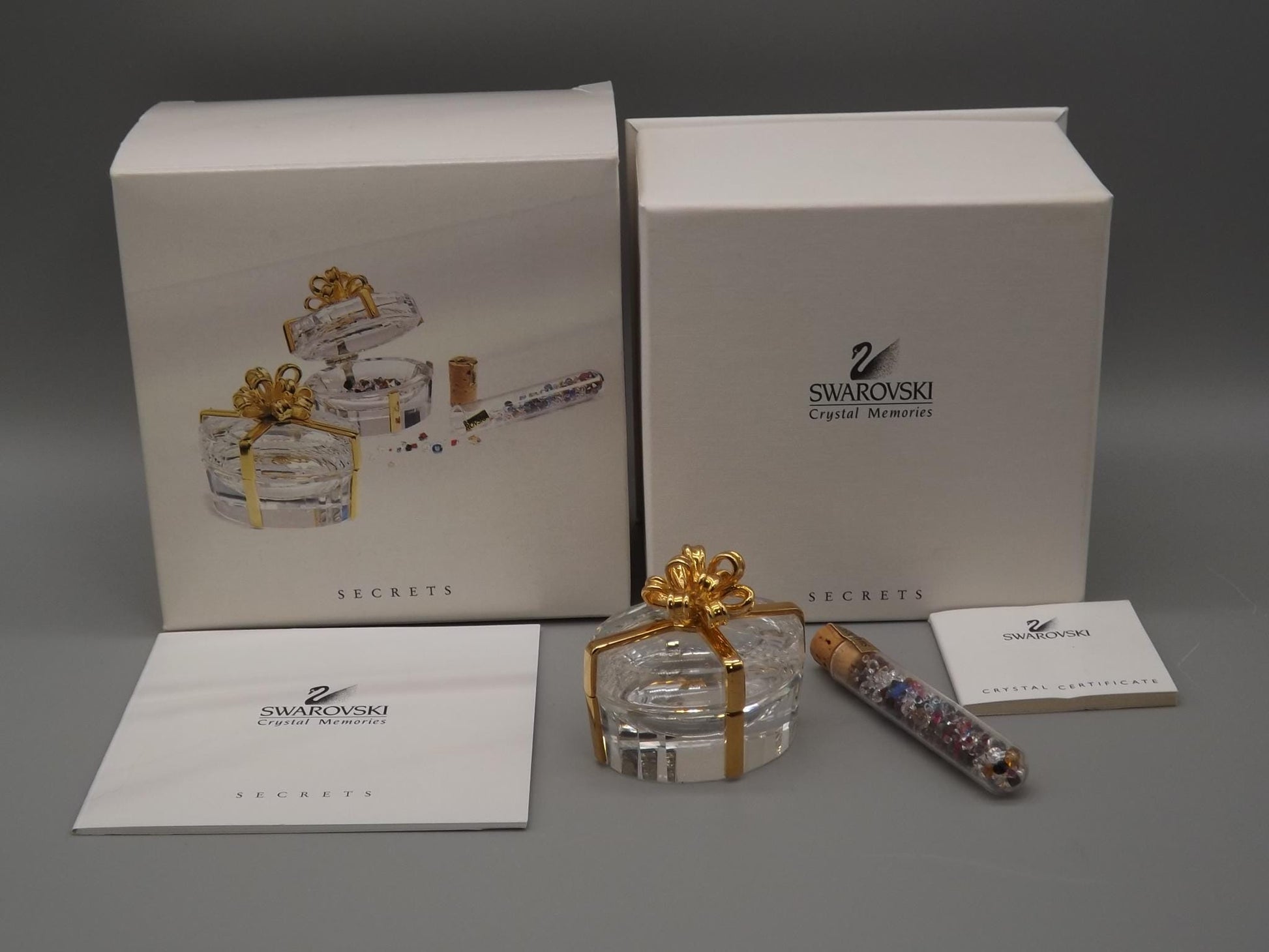 Vintage Swarovski Crystal Memories Gift/Jewelry box Figurine with Box