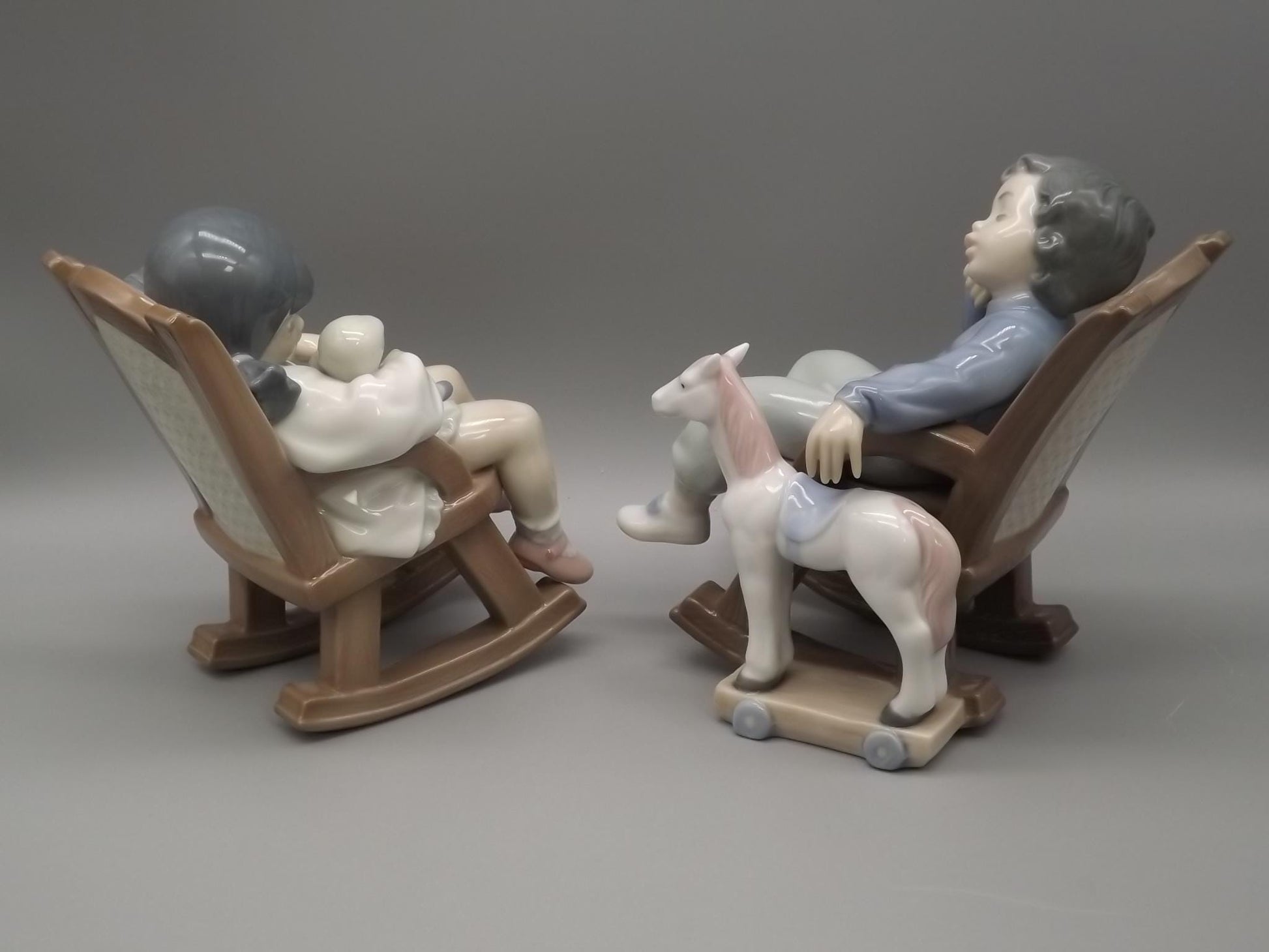 Vintage Lladro Figurines: Naptime & All Tuckered Out - Childhood Collection