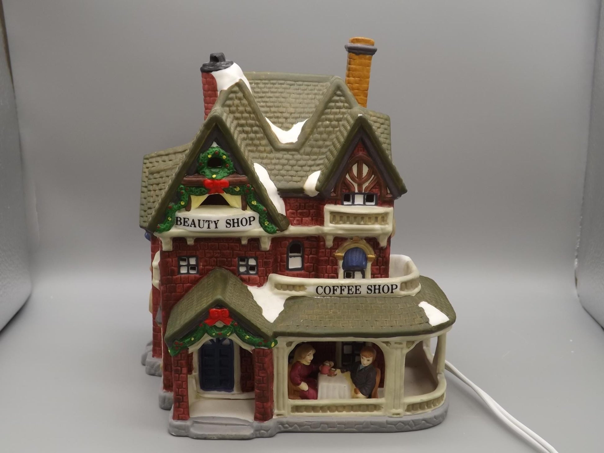 Vintage 1996 Dickens Keepsake Beauty and Coffee Shop