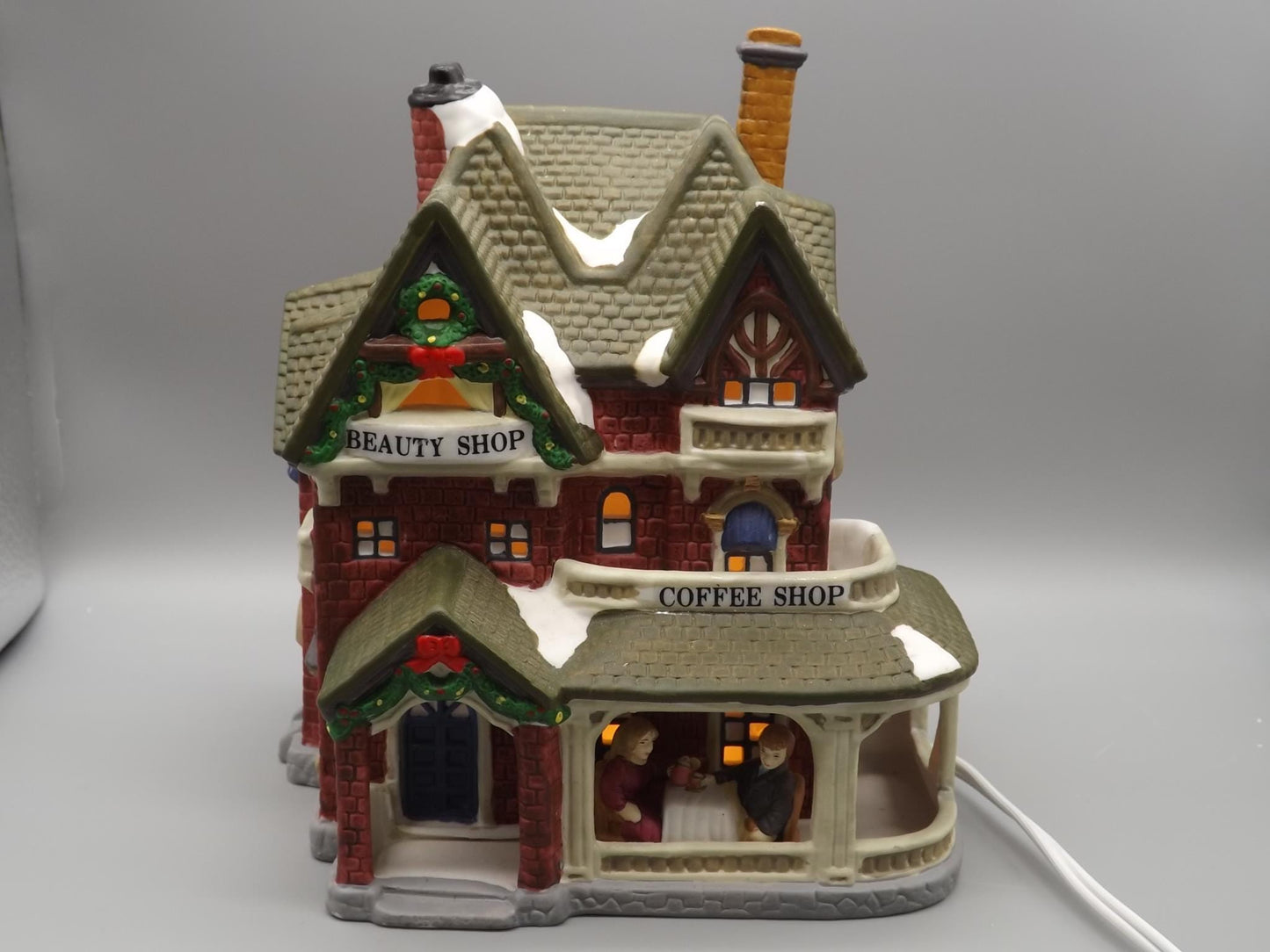 Vintage 1996 Dickens Keepsake Beauty and Coffee Shop