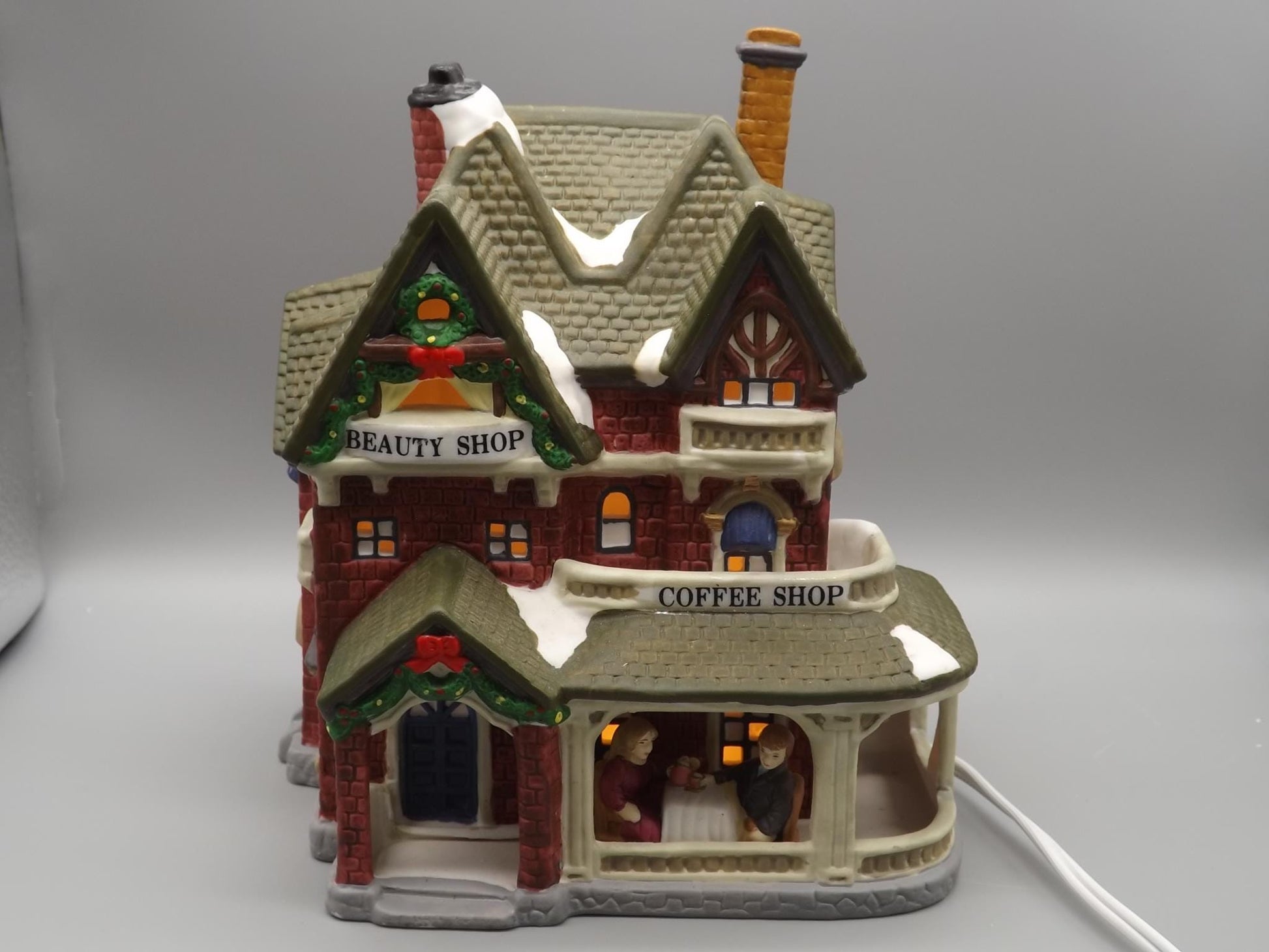 Vintage 1996 Dickens Keepsake Beauty and Coffee Shop