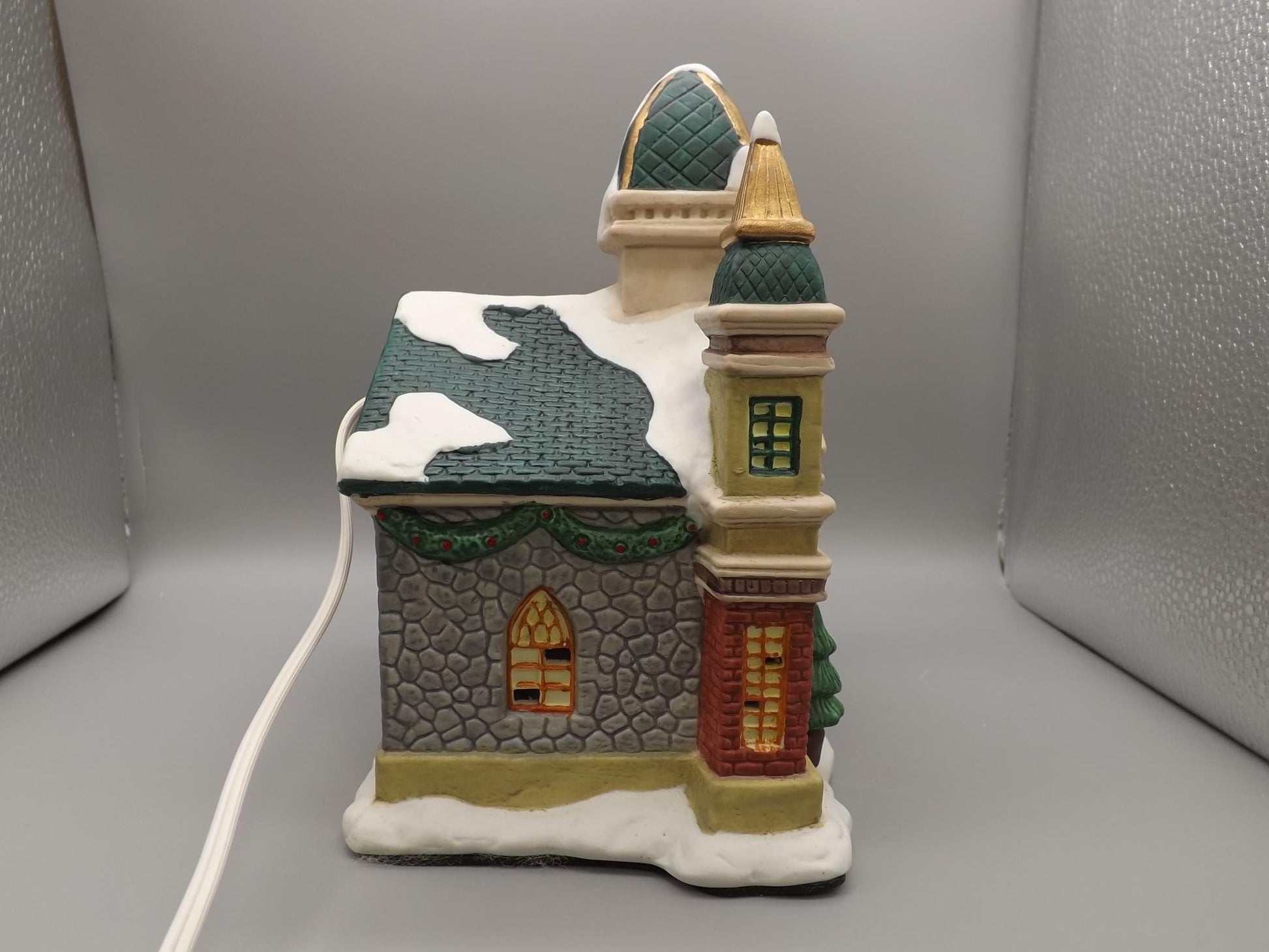 Vintage 1997 Porcelain Church yuletide decoration