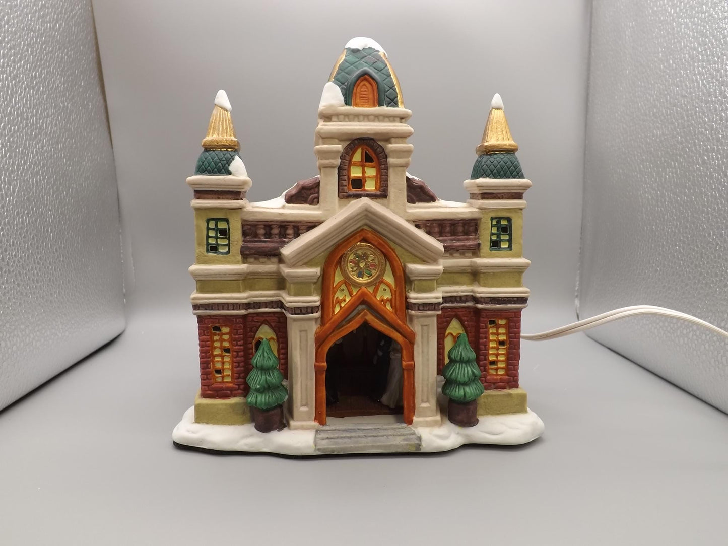 Vintage 1997 Porcelain Church yuletide decoration