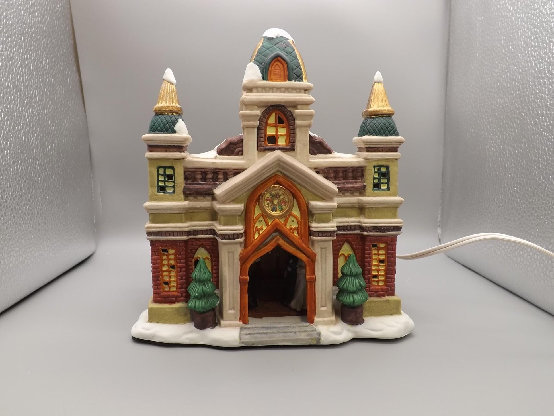 Vintage 1997 Porcelain Church yuletide decoration