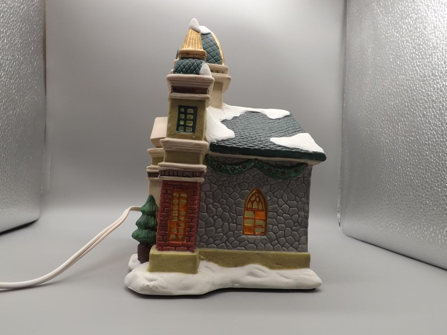Vintage 1997 Porcelain Church yuletide decoration
