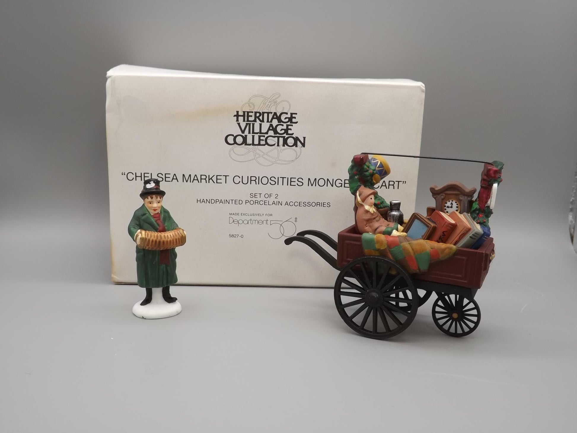 Vintage Heritage Village Collection Chelsie Market Curiosities yuletide decoration