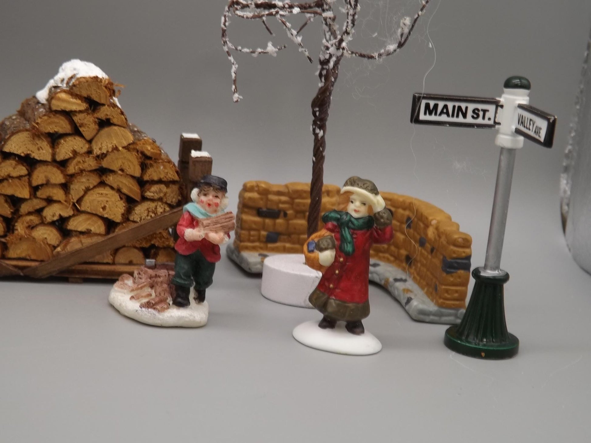 A collection of 10 diorama Christmas scene pieces.