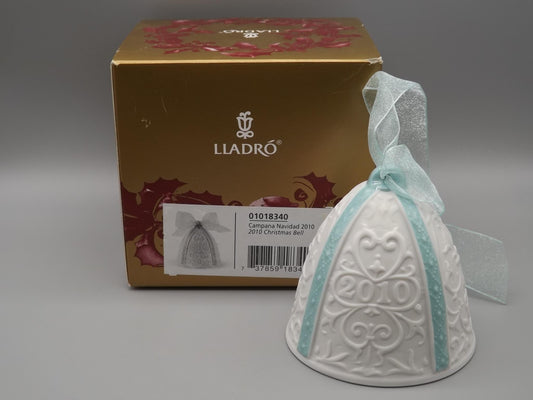 Vintage Lladro Christmas ornament bell Figurine #18340 with Box.