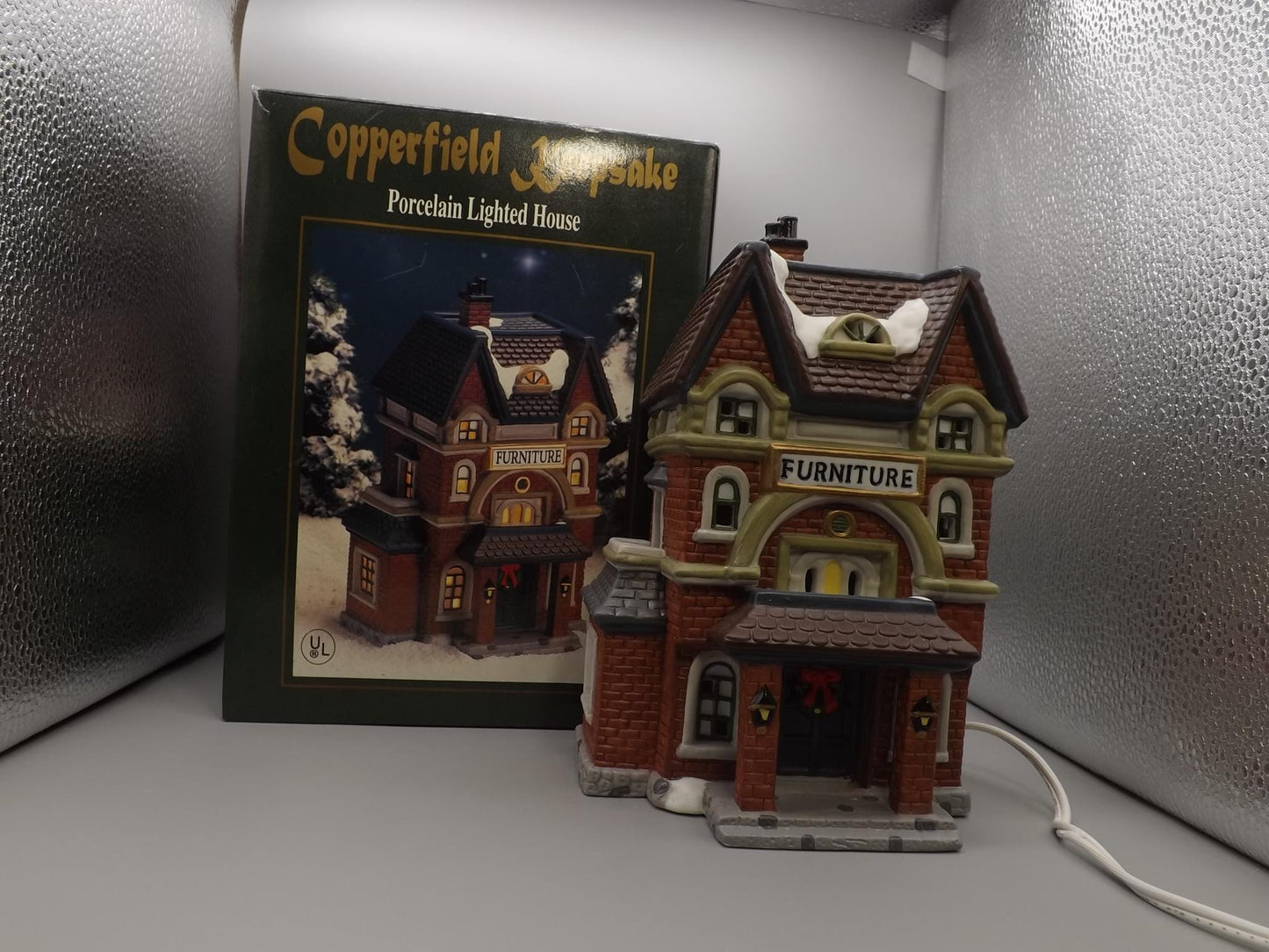 Vintage 1997 Copperfield Keepsake Furniture Shop yuletide decoration