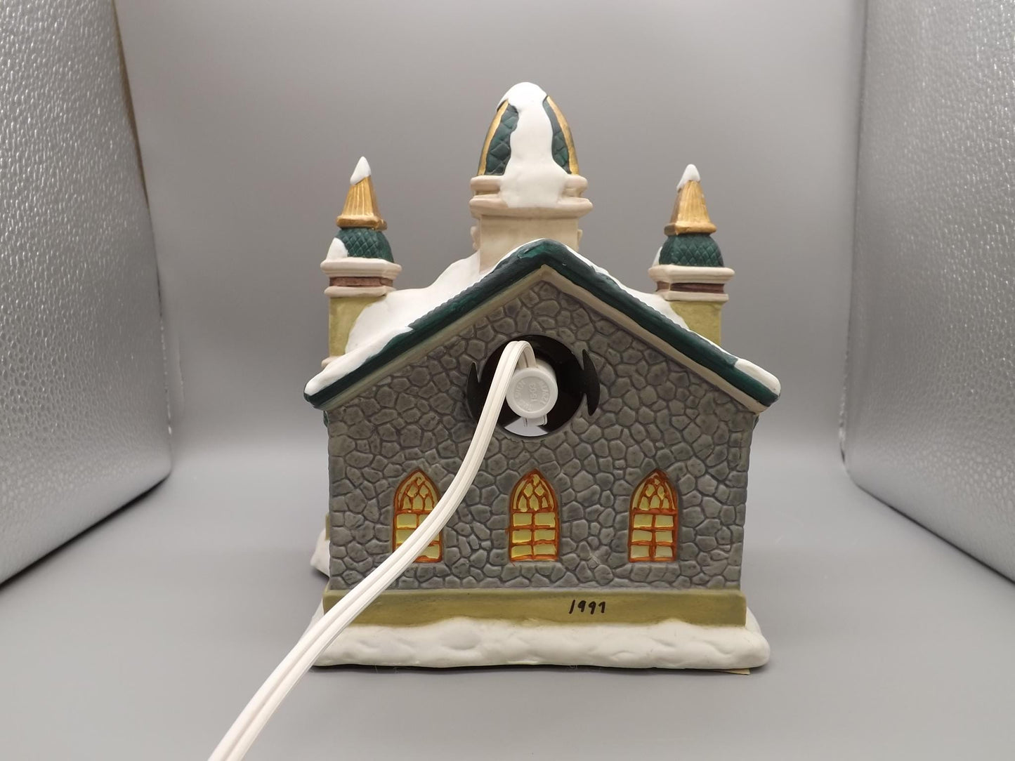 Vintage 1997 Porcelain Church yuletide decoration