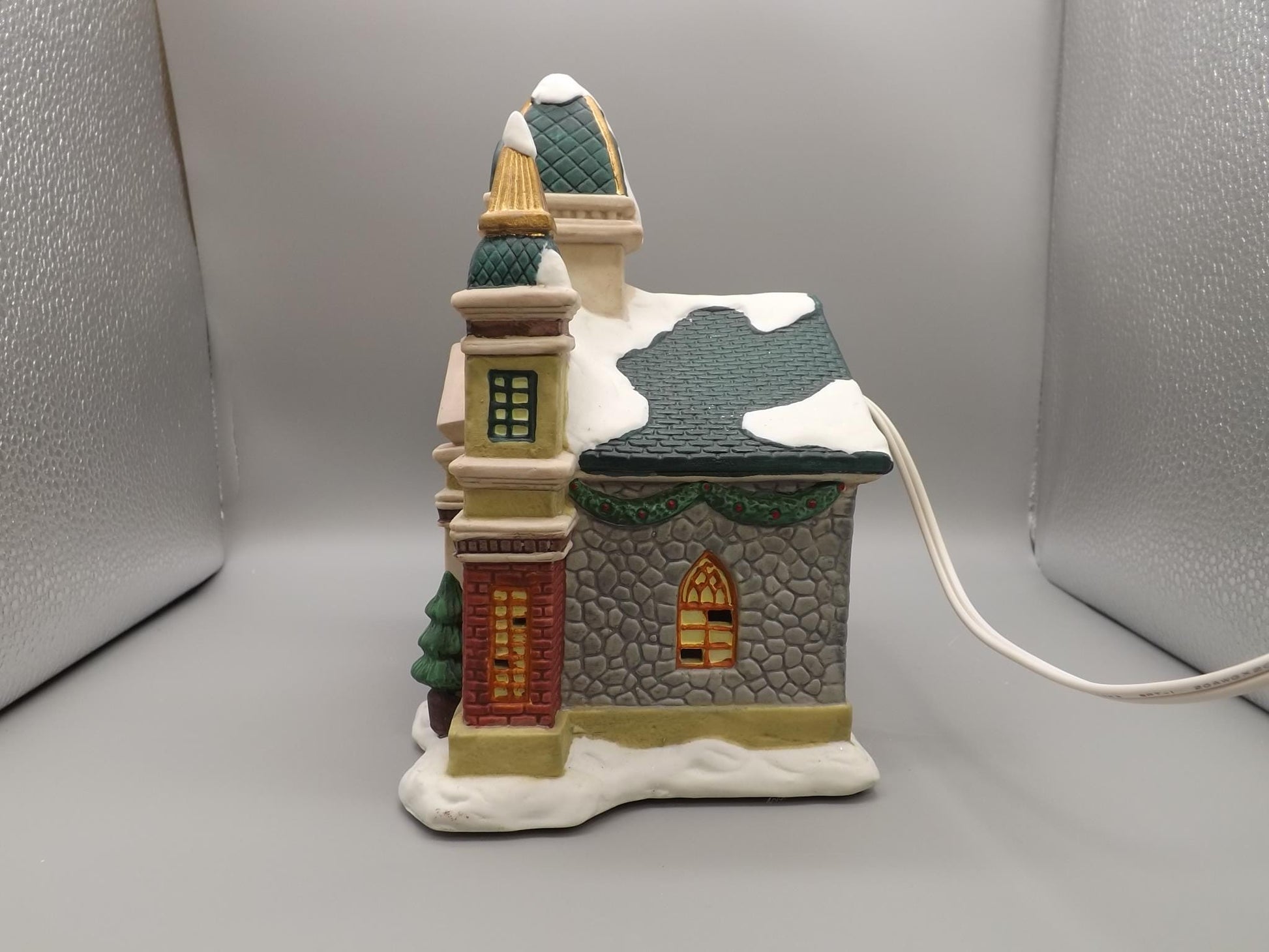 Vintage 1997 Porcelain Church yuletide decoration