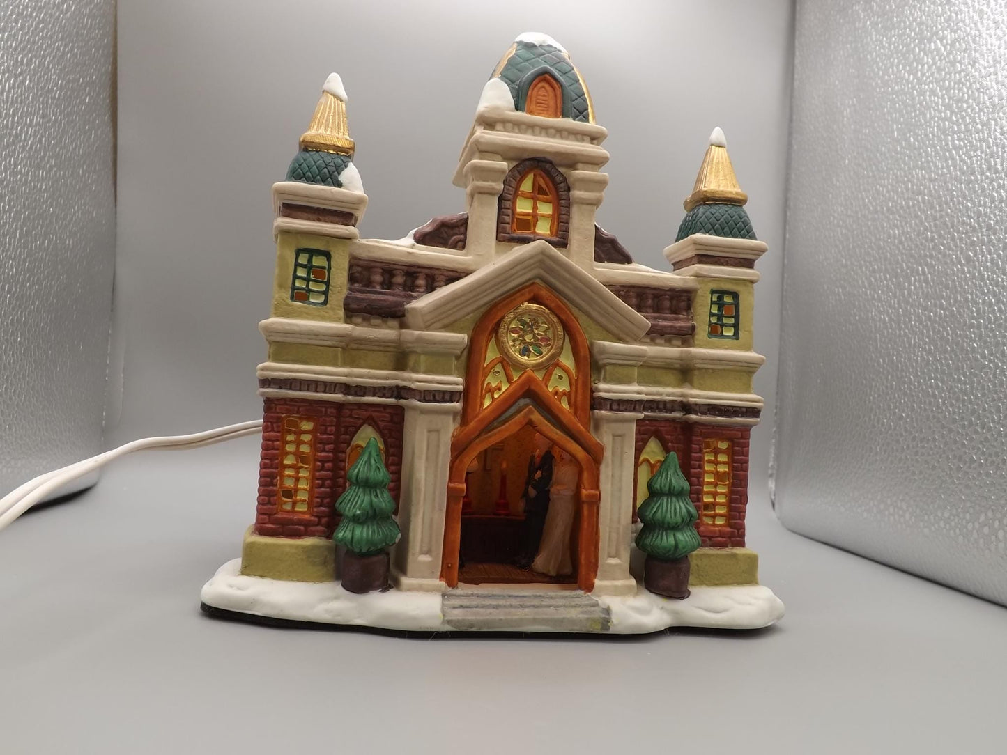 Vintage 1997 Porcelain Church yuletide decoration