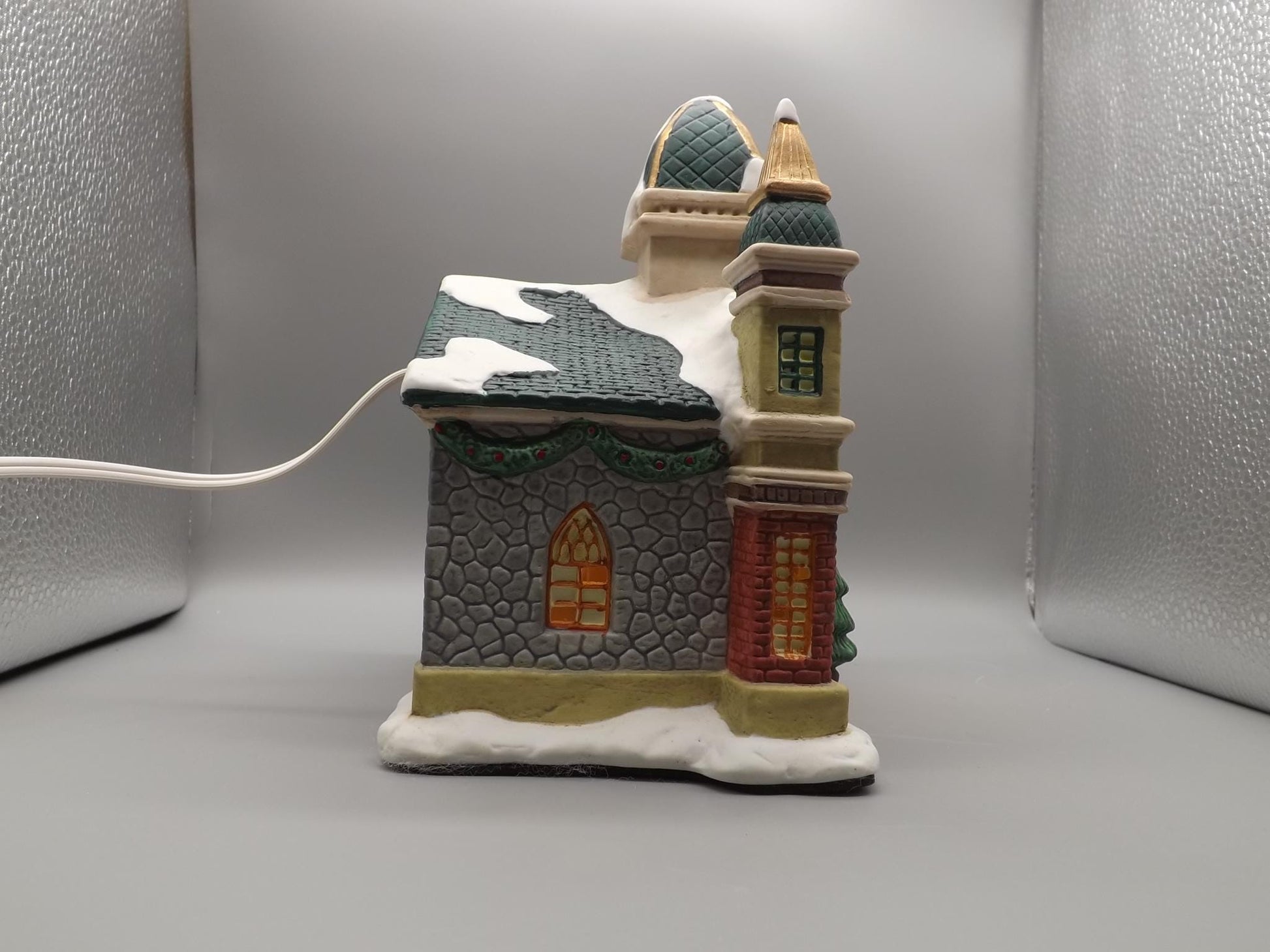 Vintage 1997 Porcelain Church yuletide decoration